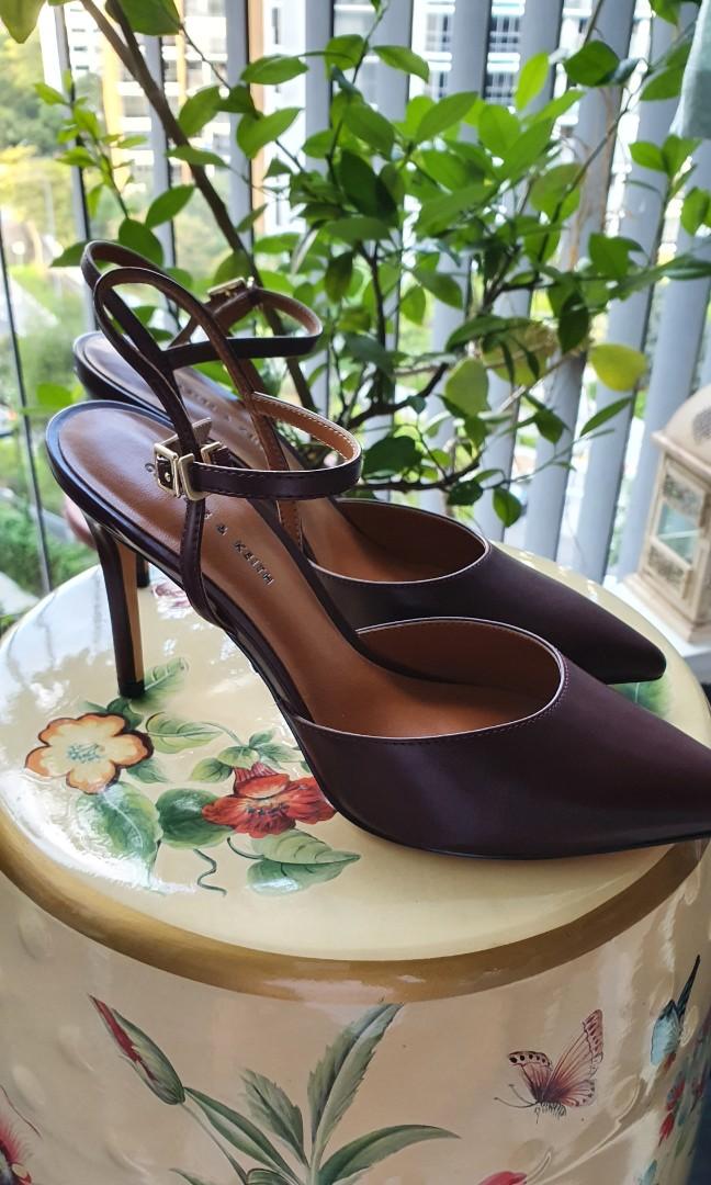 Plum colour Heels from Charles and Keith Women s Fashion Footwear Heels on Carousell