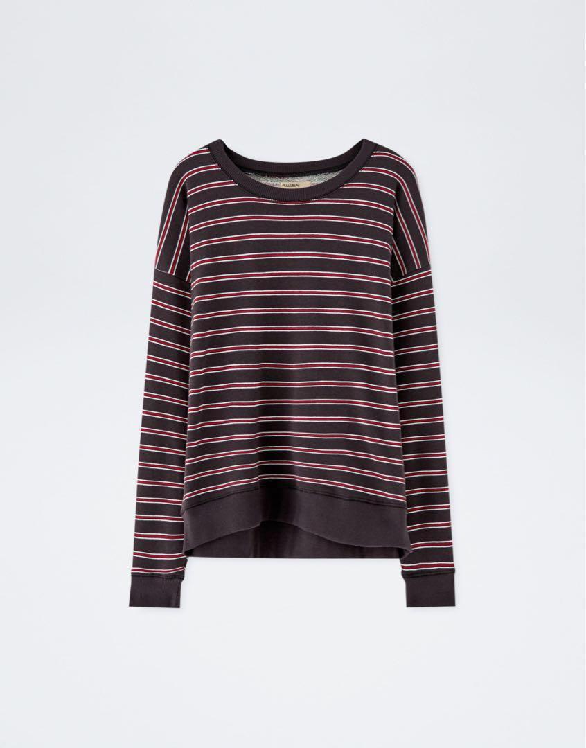 striped sweatshirt women's