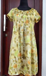 Vintage Satin Midi Dress