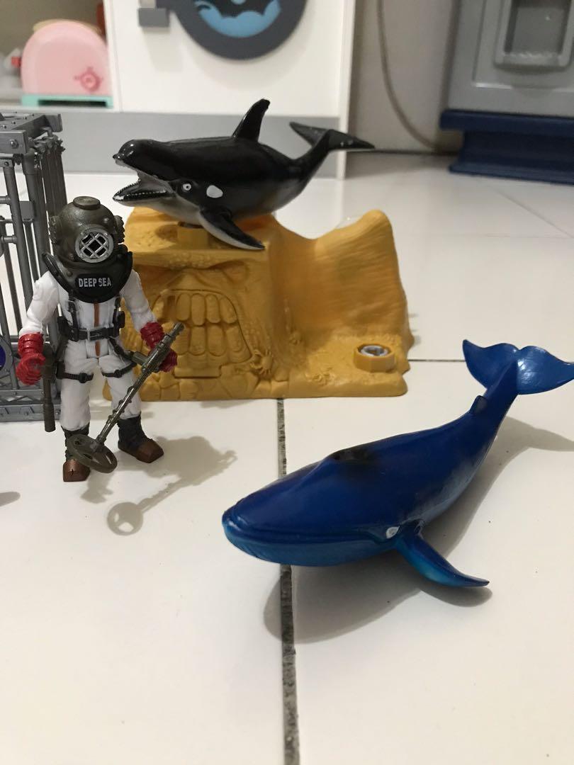 Shark attack figure playset Hobbies Toys Collectibles