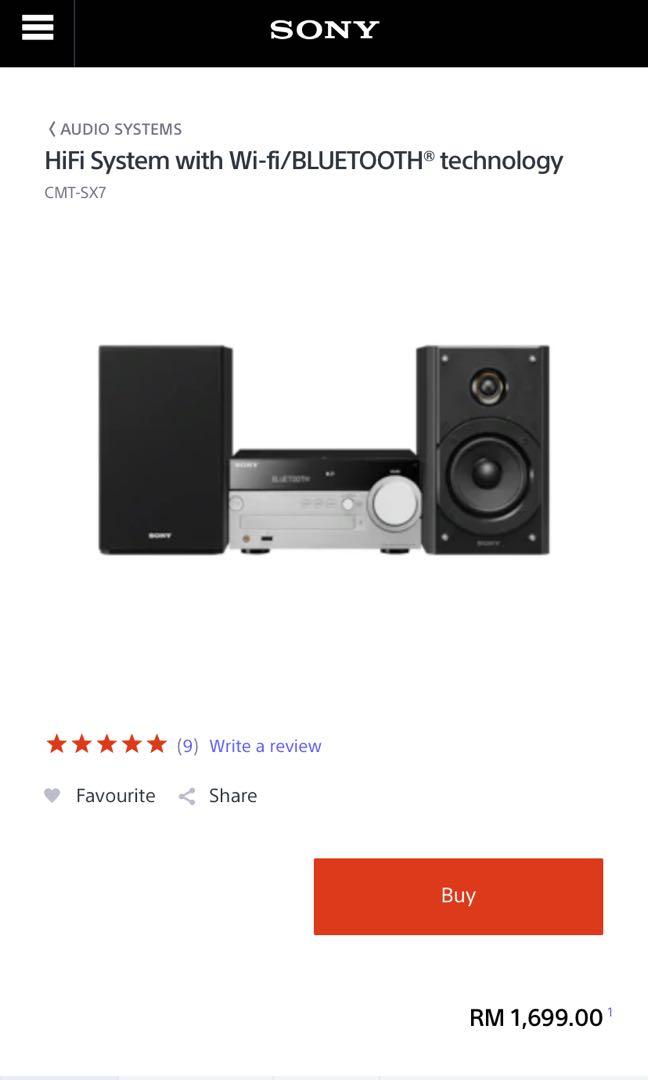 Sony cmt sx7, Audio, Portable Audio Accessories on Carousell