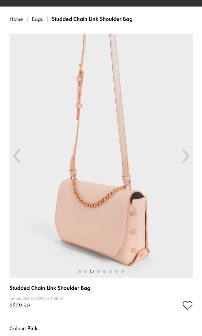 Studded chain link shoulder bag 2025