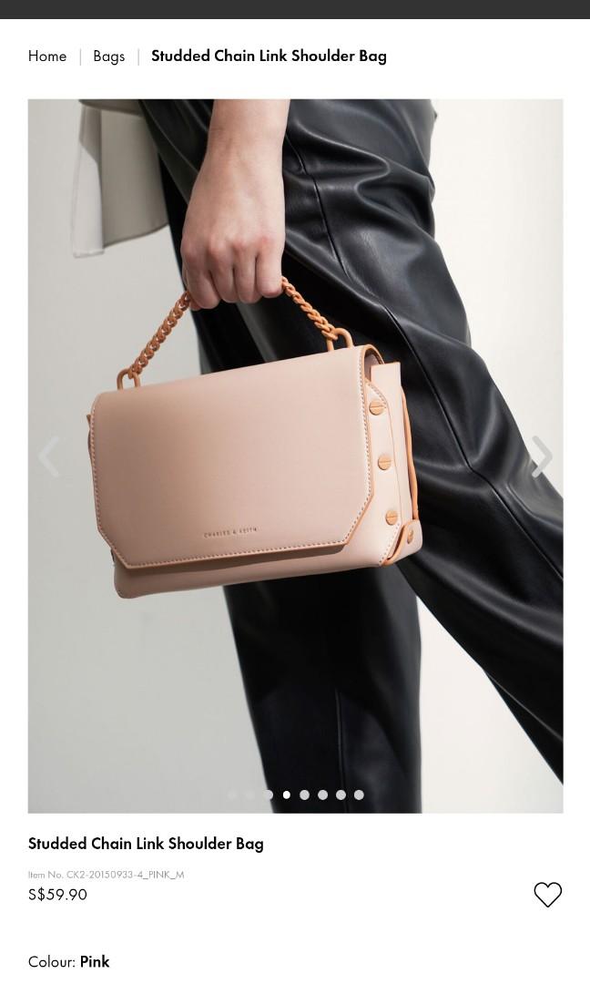 Studded chain deals link shoulder bag