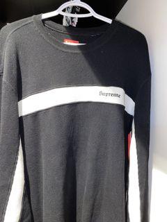 Supreme Waffle Long Sleeve (Black/White) Size Large
