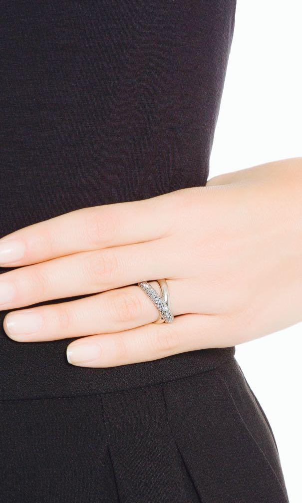 Swarovski crystaldust cross ring hotsell