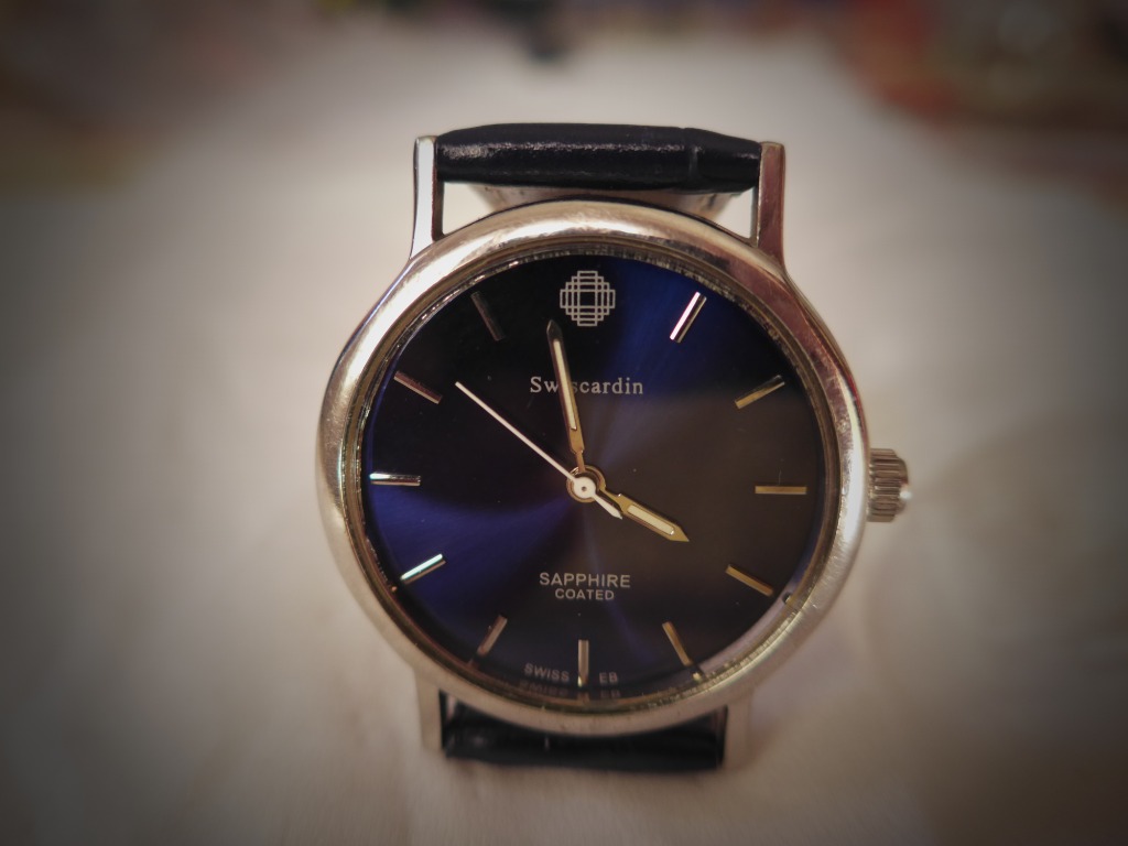 Swiscardin Quartz Blue Dial Watch Luxury Watches on Carousell