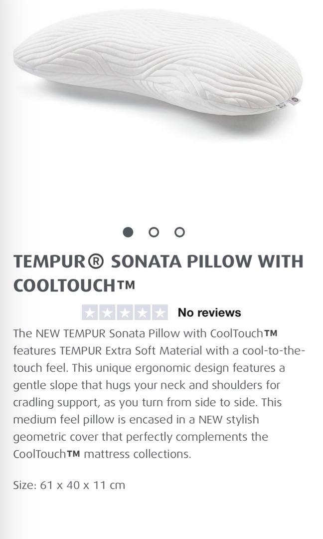 Tempur Sonata Pillow with Cooltouch M, Babies Kids, Bathing & Changing, Other Baby Bathing Changing Needs on Carousell