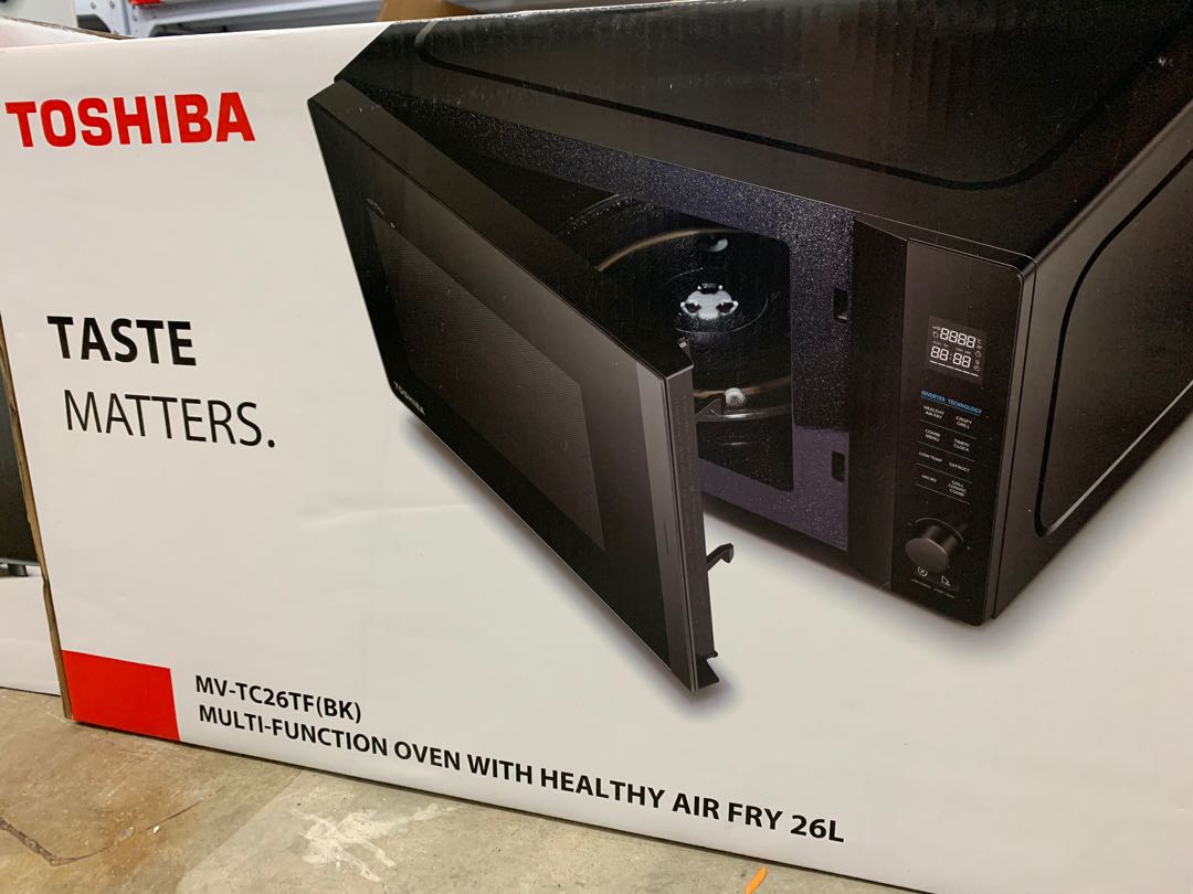 Toshiba]26L Toshiba Microwave Oven MVTC26TF(BK) Black, TV & Home