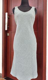 V Neck Midi Dress