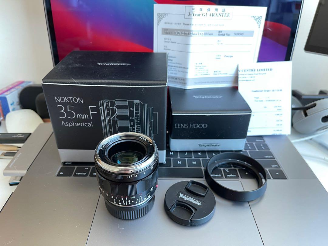 Voigtlander nokton 35mm F1.2 III v3 for Leica m, 攝影器材, 鏡頭及 
