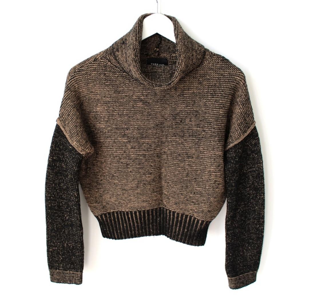 zara knit black sweater