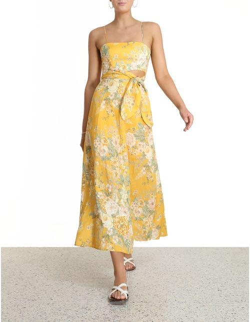 Zimmermann Amelie Scarf Tie Dress Sz1 
