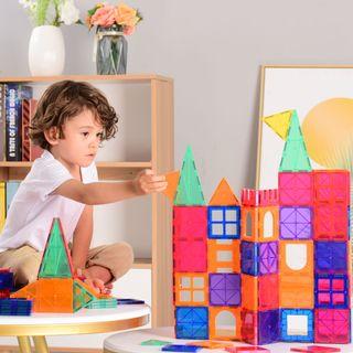 Premium 78pcs Magnetic Bricks Building Blocks Tiles Children Educational Toy Set