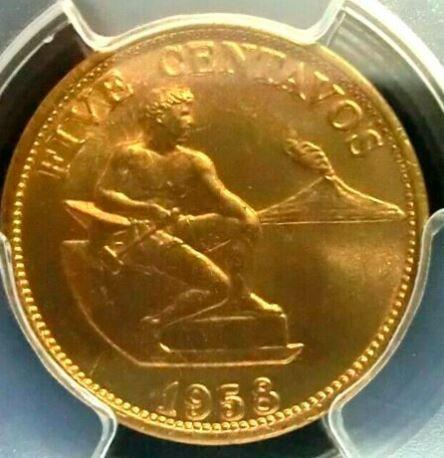 1958 U.S. Philippine Five Centavos Coin - PCGS MS65 (Category: Currency) located in Marikina City. Submitted by alexq21 (Listing ID 1057454804, Image 3). Description: This Item: 1958-S U.S. Philippines 5 Centavo Coin (KM# 187) PCGS Grade: MS 65 Gold Shield Shipping Cost: Not included You will receive the exact coin pictured. Feel free to send me a message with any questions you may have..