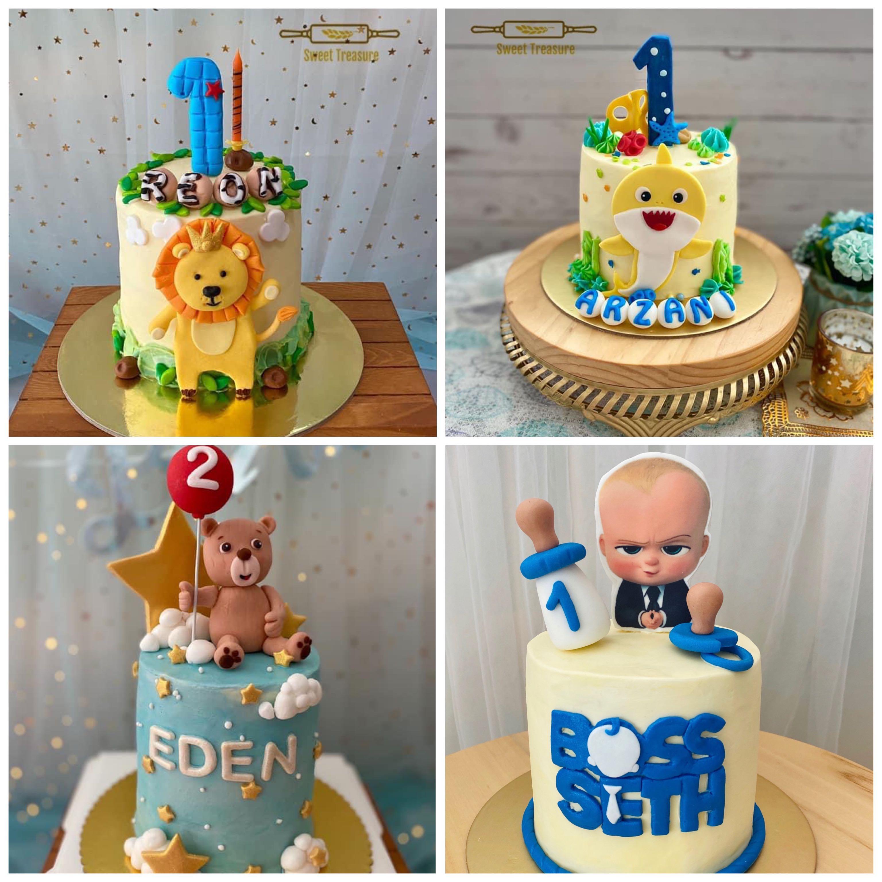 4 Buttercream Cake Baby Boss Bear Baby Shark Lion Animal Cloud Star Food Drinks Gift Baskets Hampers On Carousell