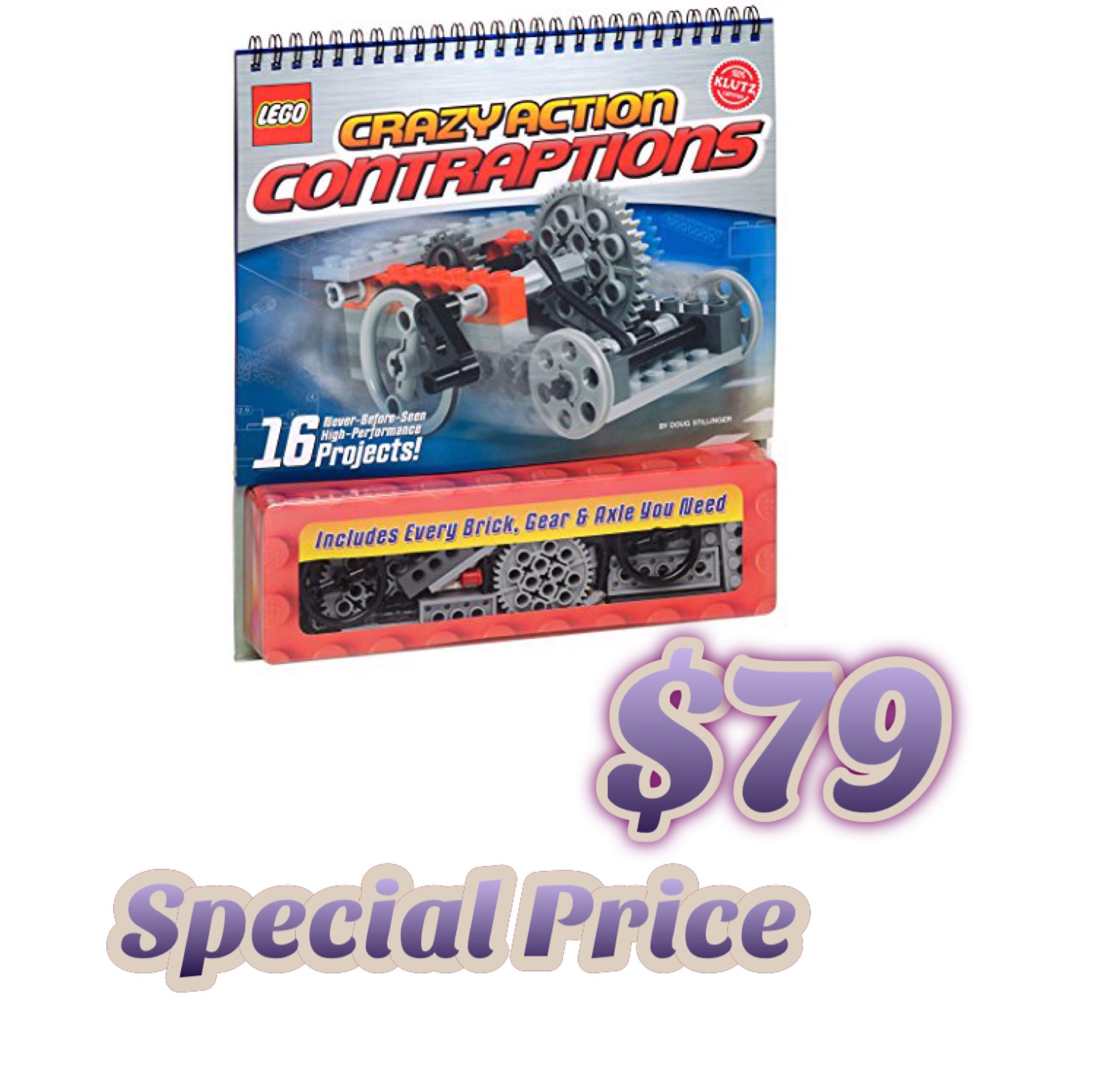 現貨] Lego Crazy Action Contraption Craft 遊戲書from Klutz, 興趣及