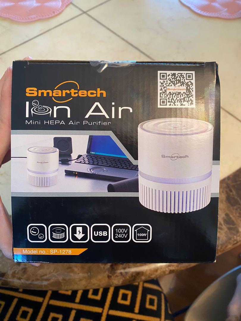 小型空氣清新機 Smartech Ion Air mini HEPA air purifier, 家庭電器, 空氣清新機及抽濕機