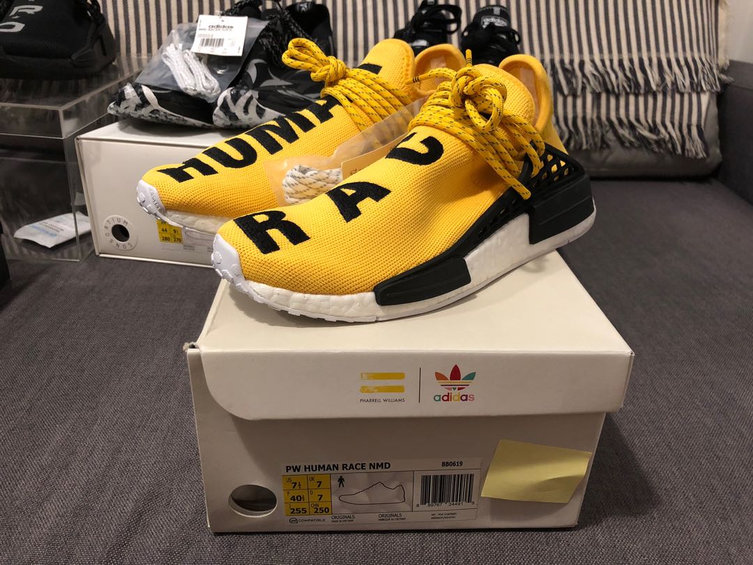 adidas NMD HU Pharrell Human Race Yellow BB0619 US7.5 Carousell