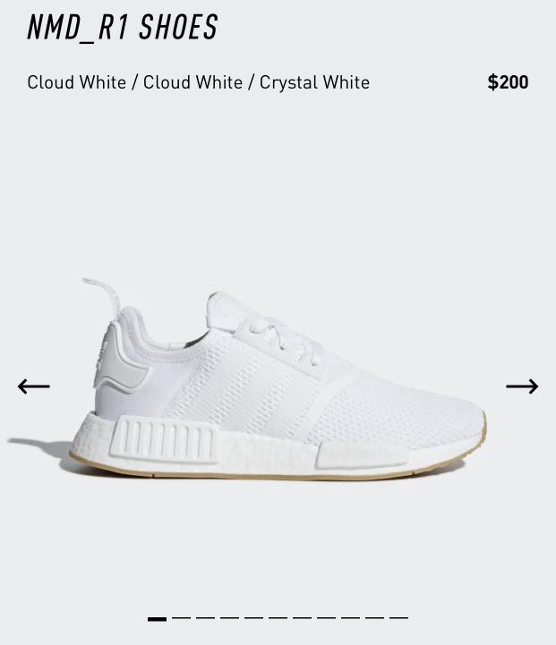 ADIDAS ORIGINALS NMD R1 - Triple White (BRAND NEW IN BOX), Men's Fashion,  Footwear, Sneakers on Carousell