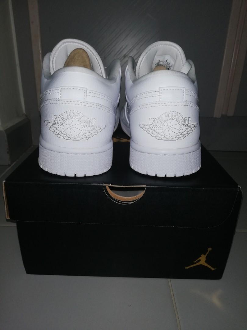 jordan 1 low triple white fog grey