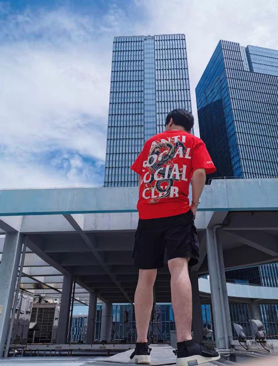 Anti social social club hoodie dragon store