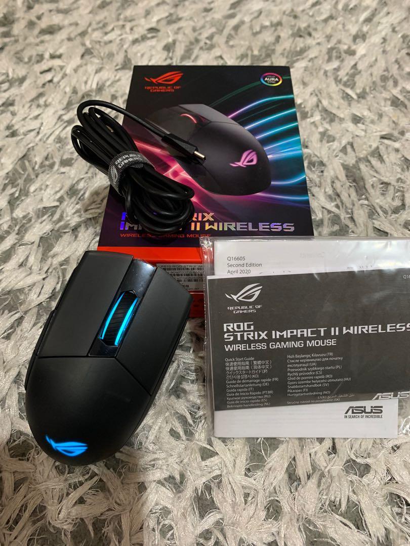 Asus Rog Impact Ii Wireless Rgb Gaming Mouse Computers Tech Parts Accessories On Carousell
