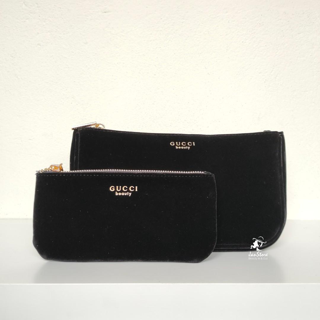 Gucci velvet makeup bag 2025