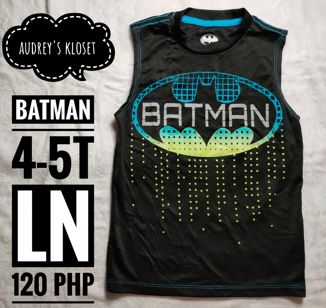 Batman dri fit sando Babies Kids Babies Kids Fashion on