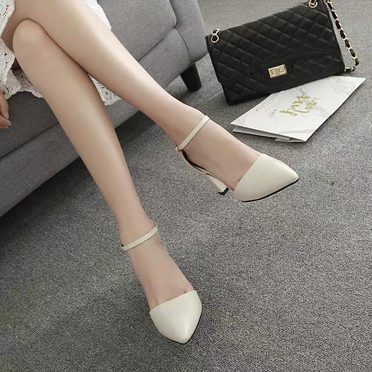 Nina Women's Cream Dressy Pump Heels Size 8.5 Peep Toe Ankle Wrap Wedding  Event | eBay