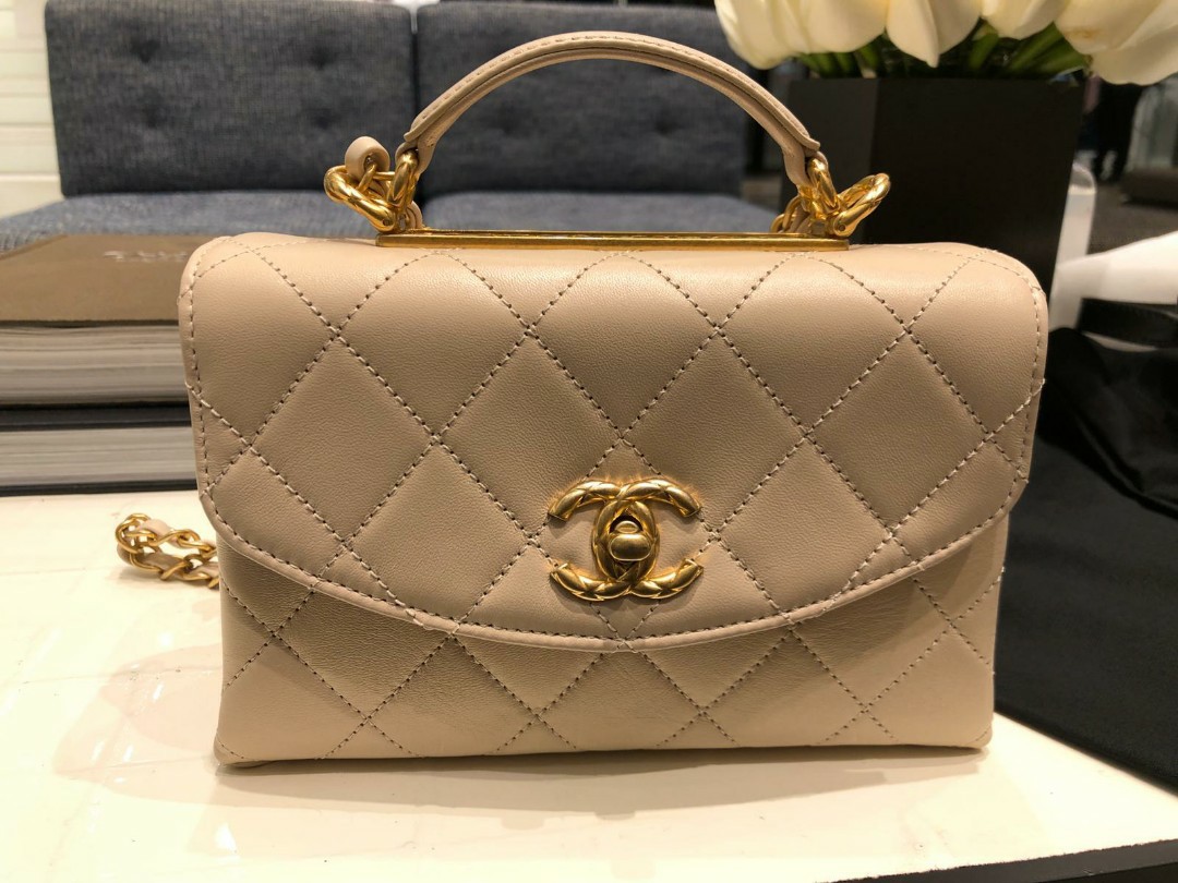 BNIB Chanel Trendy CC Top Handle Bag, Luxury, Bags & Wallets on