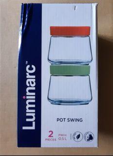 BNIB Luminarc Pot Swing 2 pieces (0.5 L)