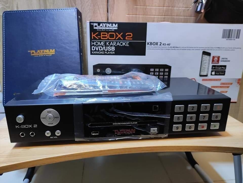 Brand New K Box 2 Karaoke Player Original Platinum Audio Portable Music Players On Carousell