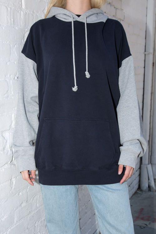 Brandy Melville New York Colorblock Christy Hoodie Blue - $45 (25% Off  Retail) - From J