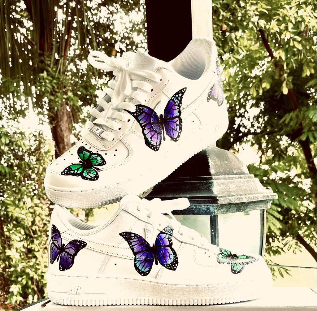 Butterfly AF1 Customs Luxury Sneakers Footwear on Carousell
