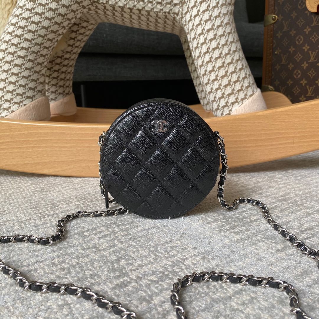 Chanel Round Sling, Luxury, Bags & Wallets on Carousell