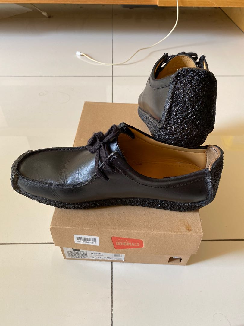 Clarks natalie sale black leather