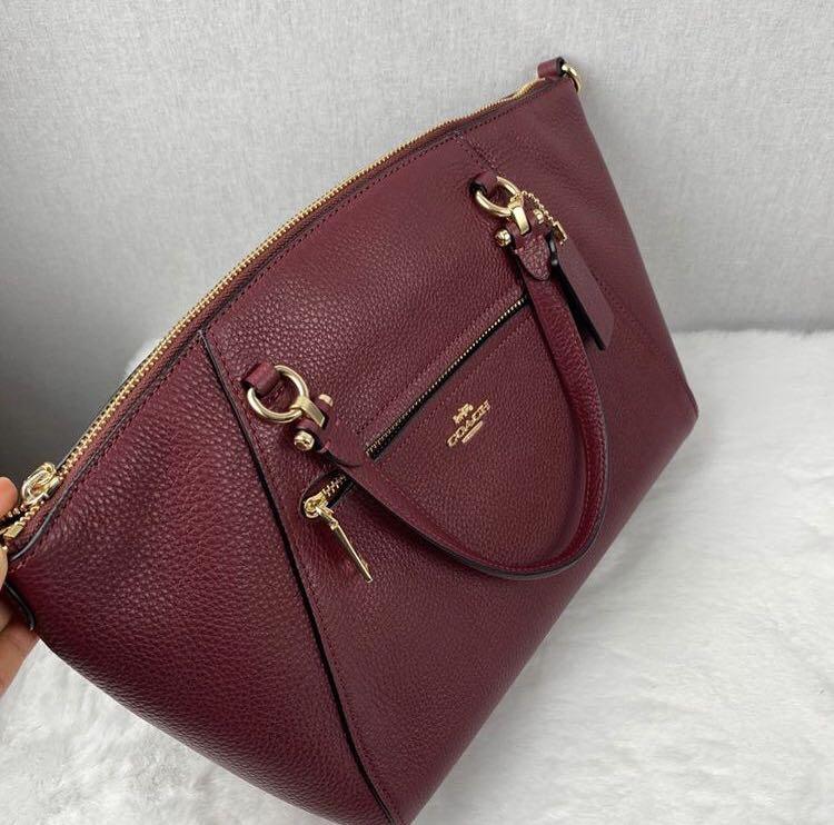 Coach Prairie Satchel in Deep Red Luxury Bags Wallets on Carousell