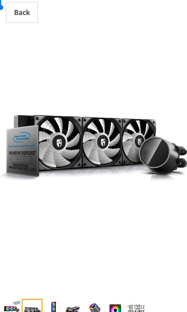 DEEPCOOL Castle 360 RGB V2 ARGB Allinone Liquid CPU Cooler with Anti