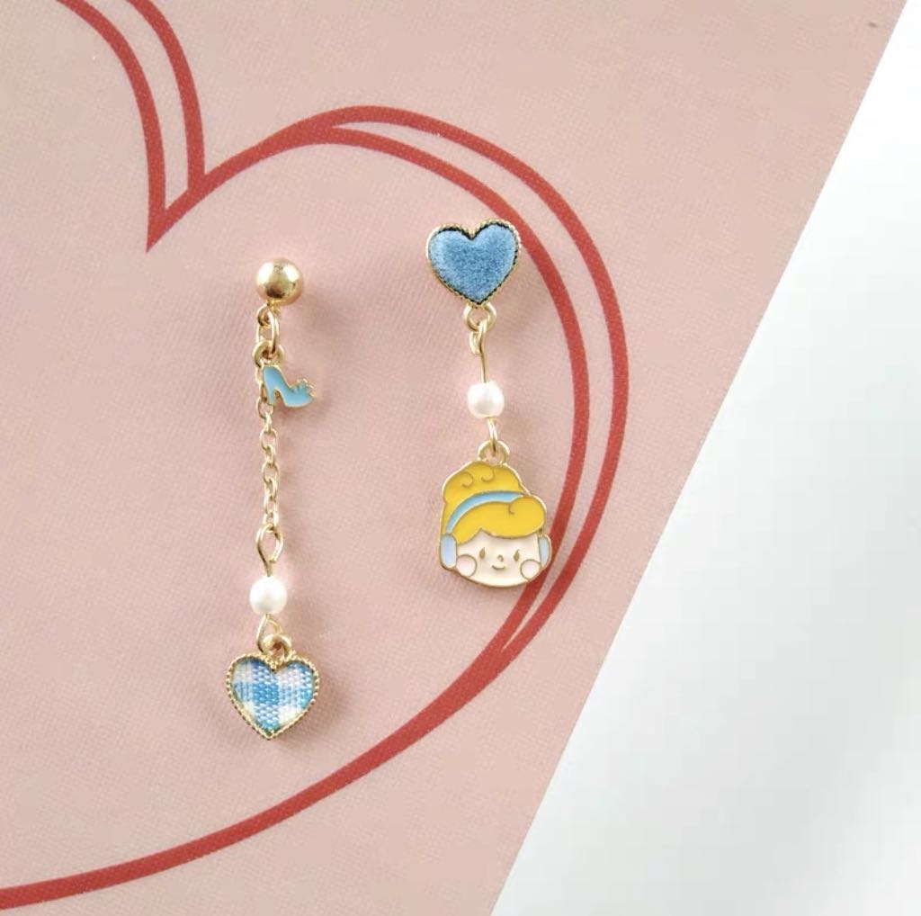 Disney princess clip on earrings best sale