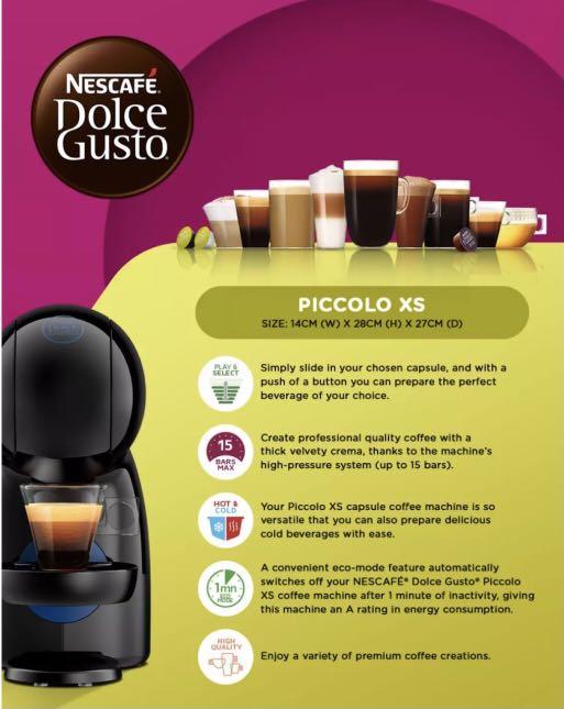 Dolce Gusto Picolo XS, TV \u0026 Home Appliances, Kitchen Appliances, Coffee  Machines \u0026 Makers on Carousell