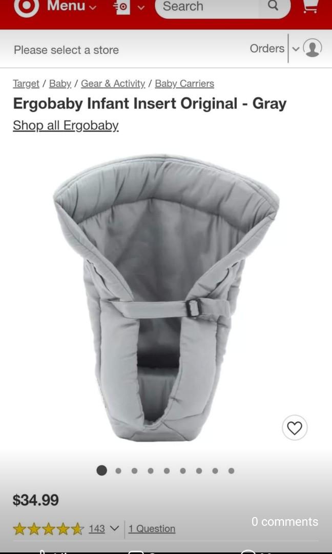 Target ergo hotsell infant insert