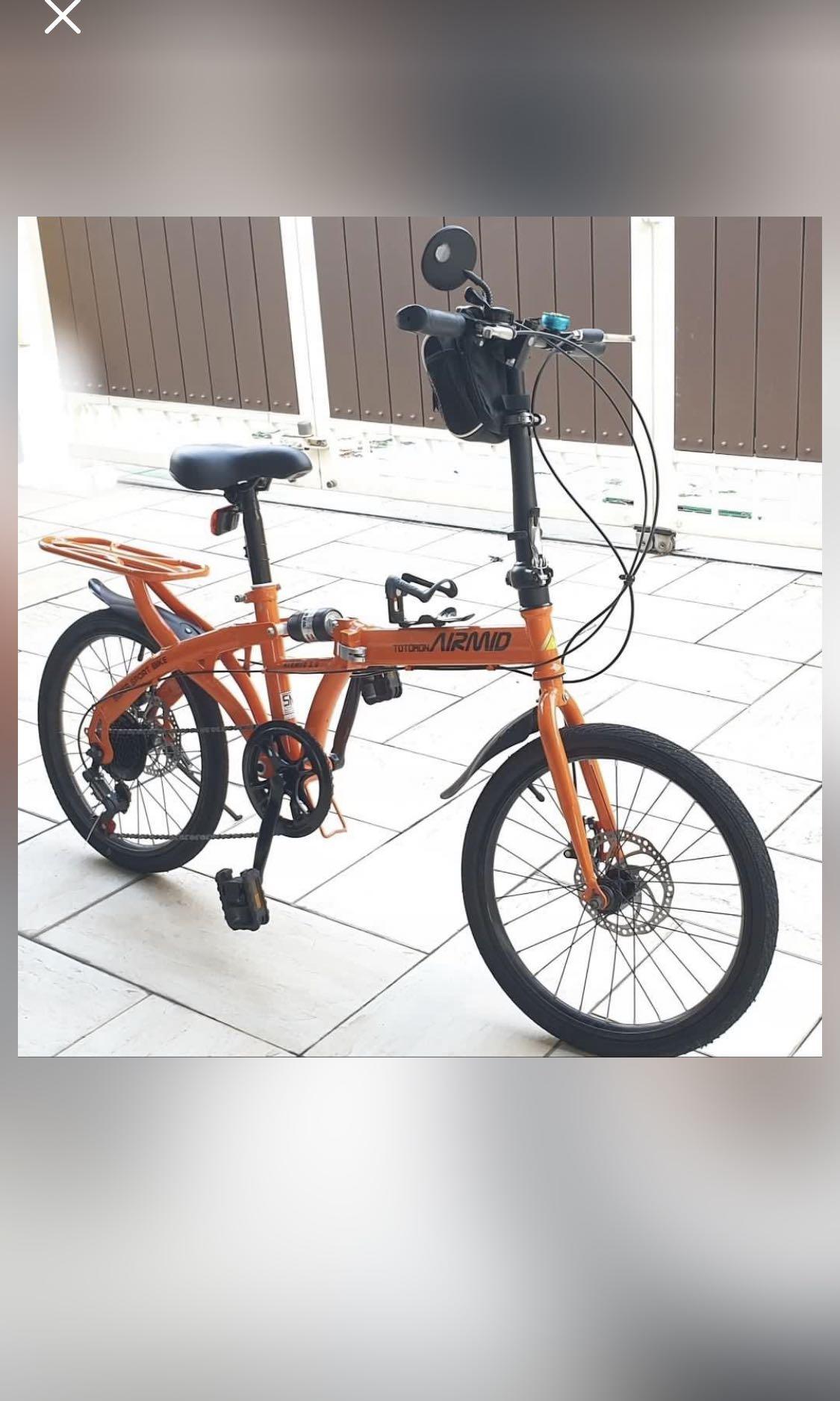 Folding Bike Airmid 7 speeds Sports Equipment Bicycles Parts