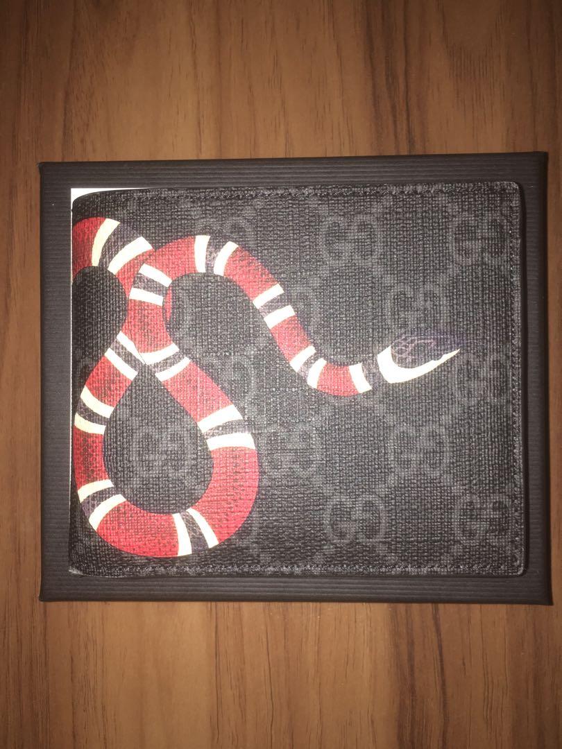 gucci supreme snake wallet