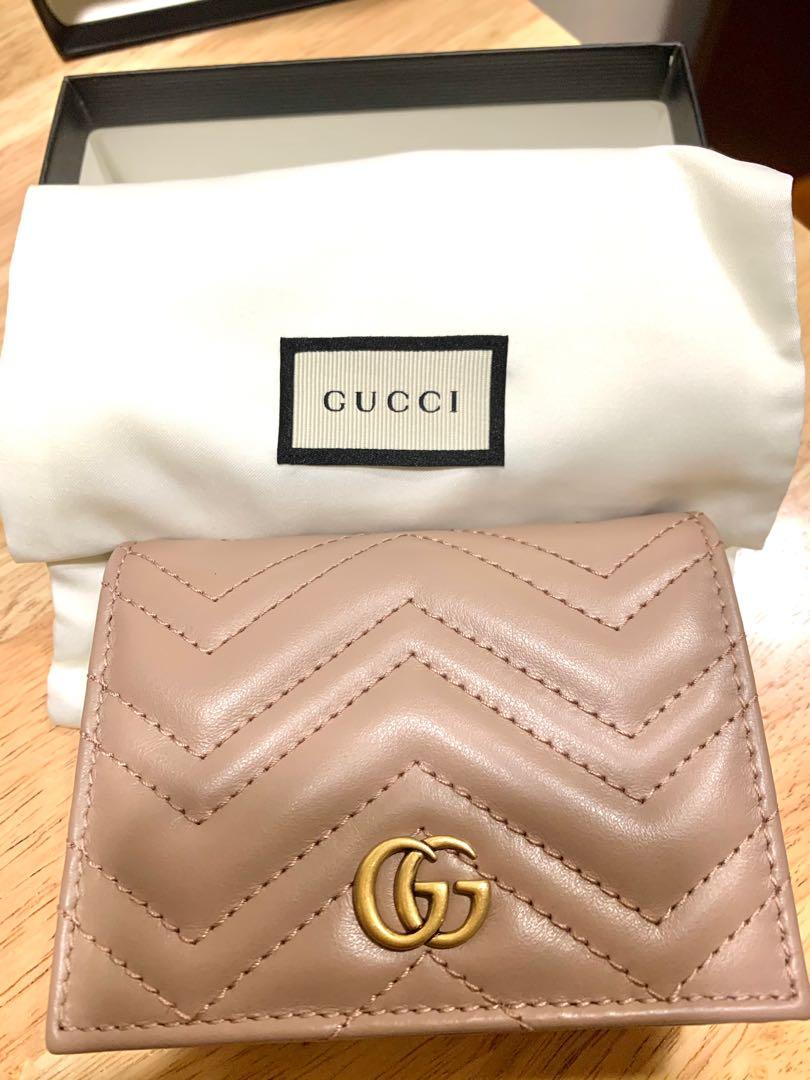 Gucci Marmont Antique Rose Wallet Luxury Bags Wallets on Carousell