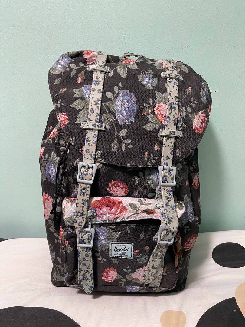 Herschel Backpack Floral, Men's Fashion 