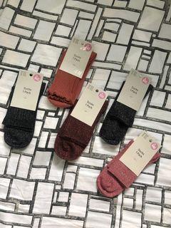 H&M glittery socks (with price tag 199.00)