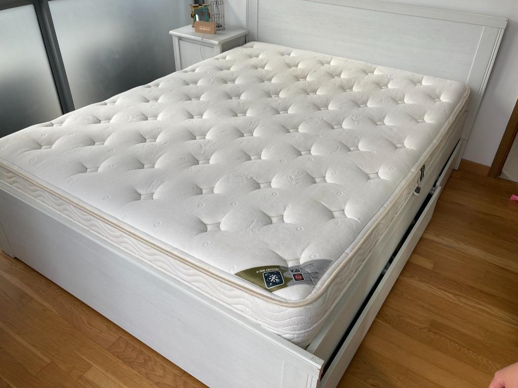 Ikea Bed Frame With Simmons, Beautyrest Premium Bed S Bed Frame