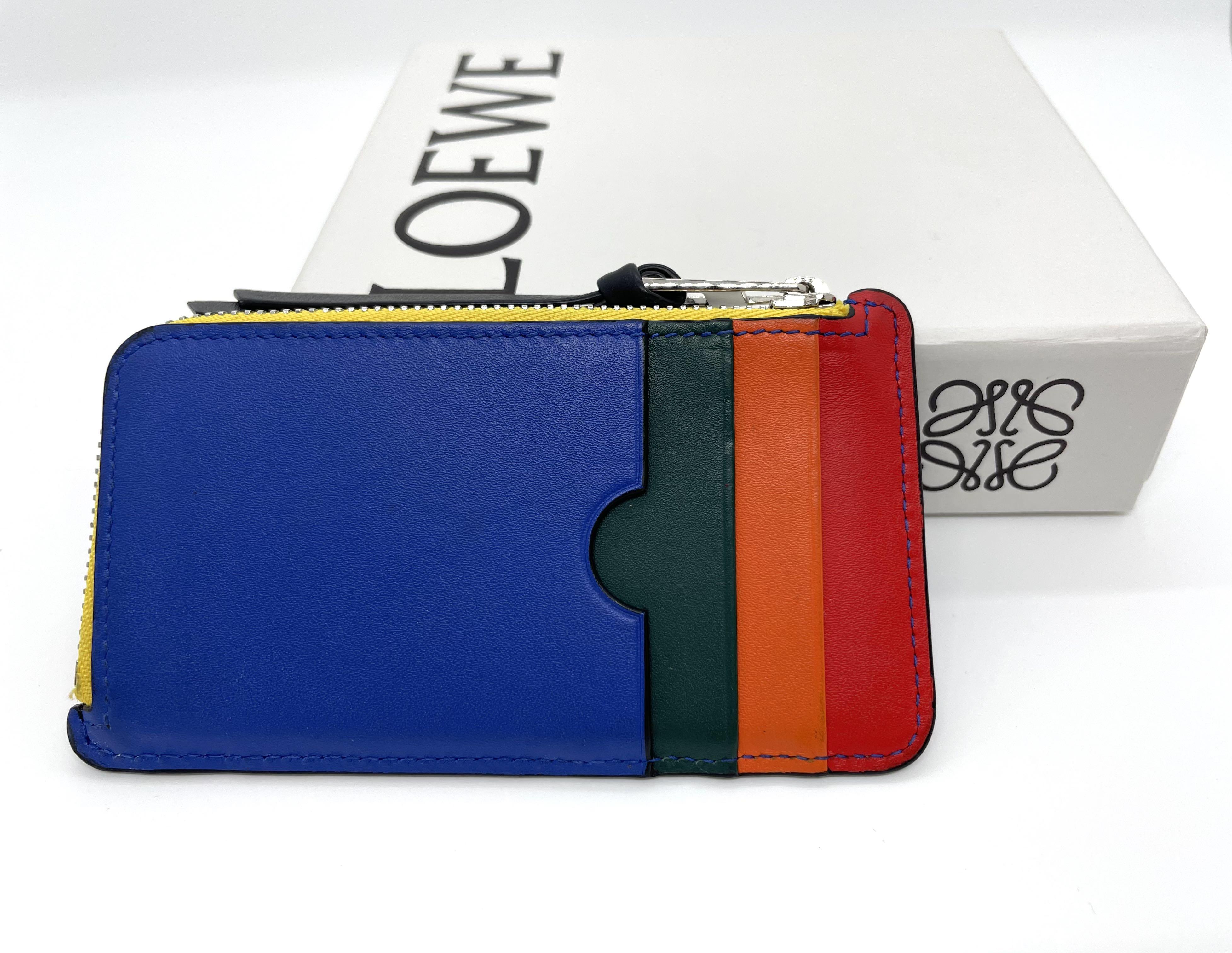 Loewe Rainbow coin card Multicol card holder card case coins