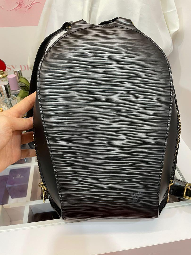 Louis Vuitton Black Epi Leather Mabillon Backpack Bag, Luxury