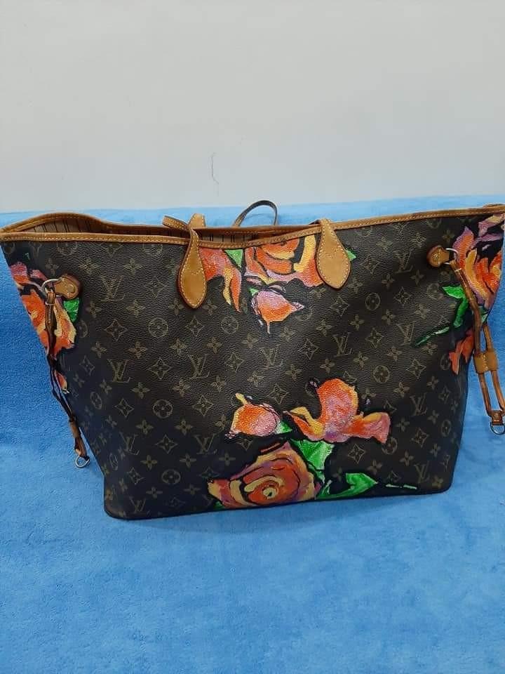 Louis Vuitton Neverfull Floral Print, Luxury, Bags & Wallets on Carousell